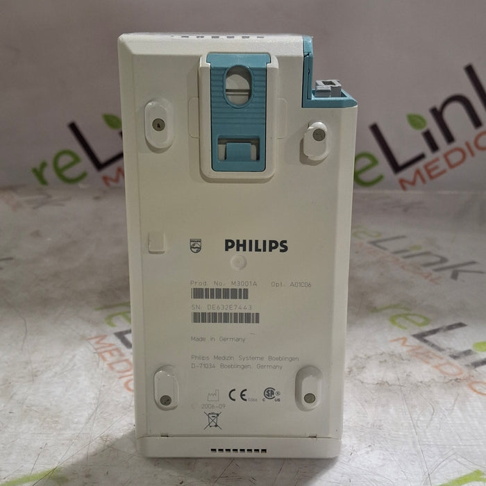 Philips M3001A-A01C06 Fast SpO2, NIBP, ECG, Temp, IBP MMS Module