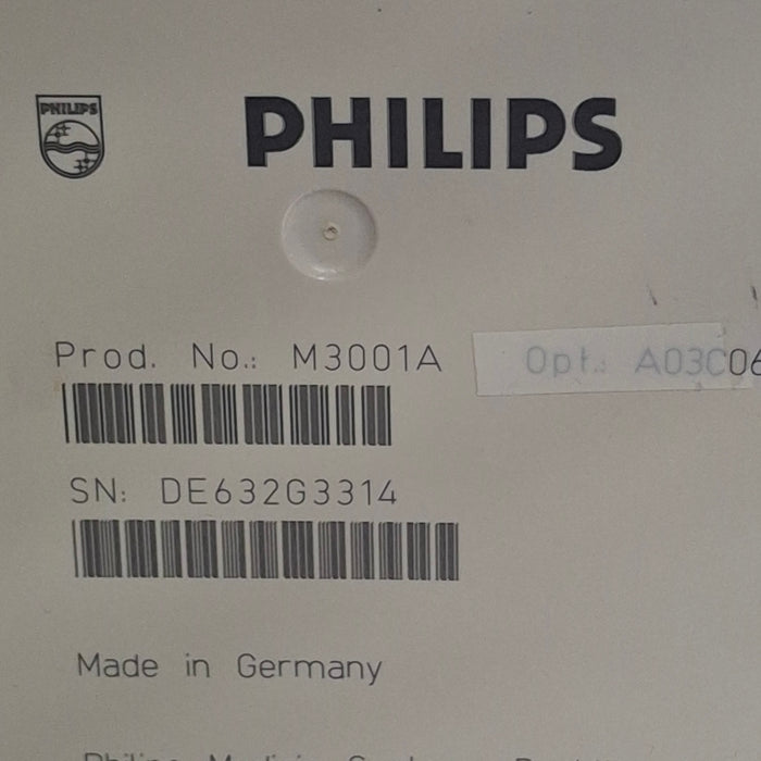 Philips M3001A-A03C06 Masimo SpO2, NIBP, ECG, Temp, IBP MMS Module