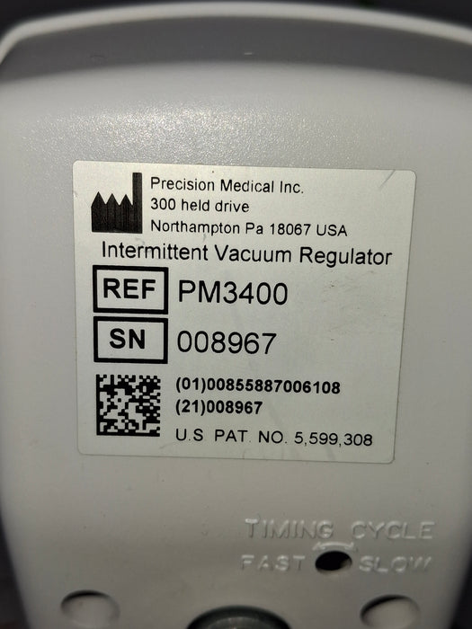 Precision Medical PM3400 Pediatric Continuous Intermittent Vacuum Regulator
