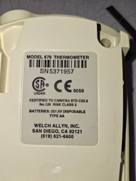 Welch Allyn Suretemp 679 Thermometer