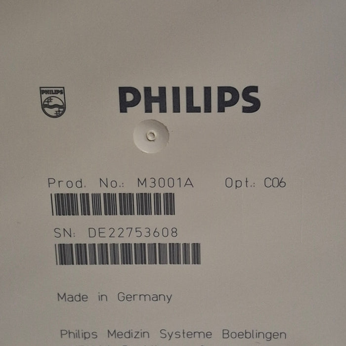 Philips M3001A-C06 Fast SpO2, NIBP, ECG, Temp, IBP MMS Module