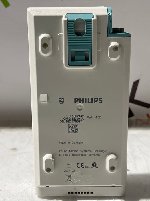 Philips M3001A-A02 OxiMax SpO2, NIBP, ECG MMS Module
