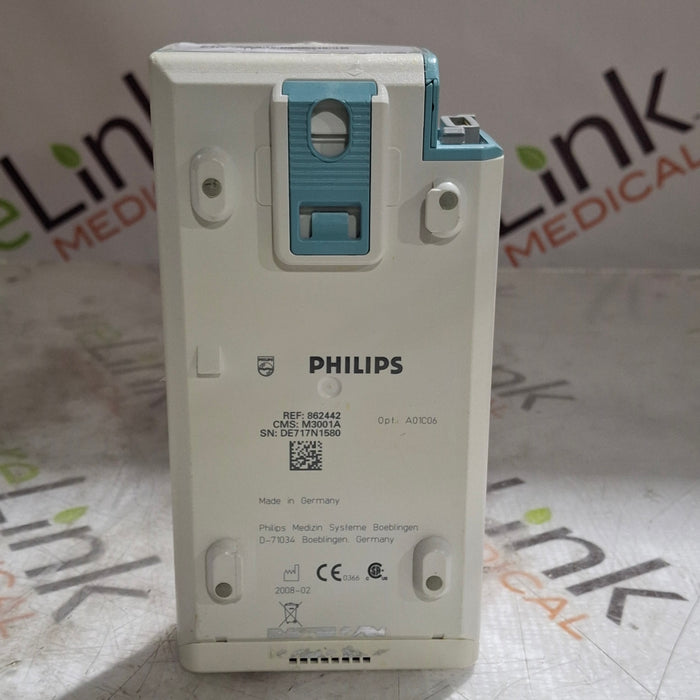 Philips M3001A-A01C06 Fast SpO2, NIBP, ECG, Temp, IBP MMS Module
