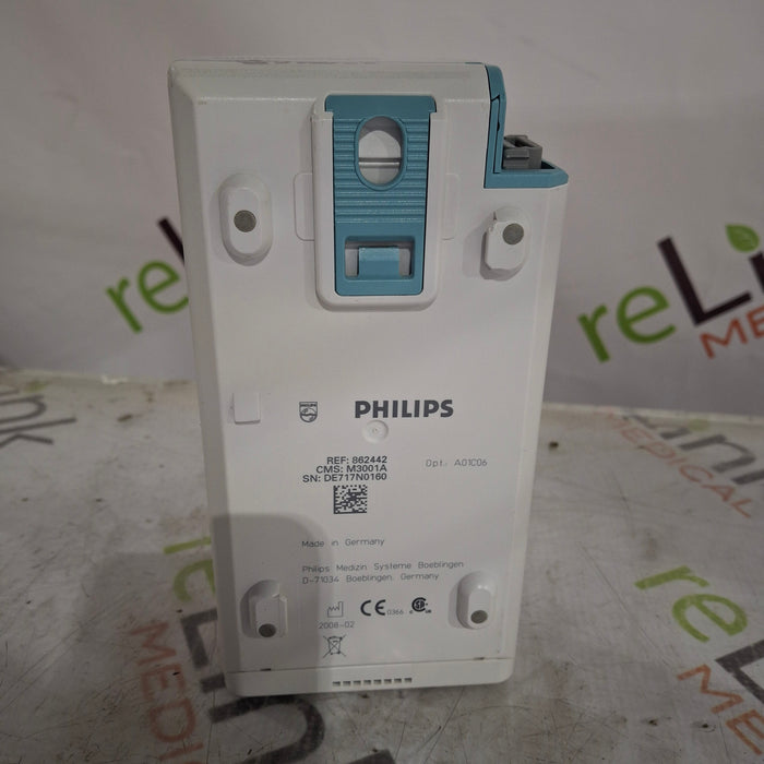 Philips M3001A-A01C06 Fast SpO2, NIBP, ECG, Temp, IBP MMS Module