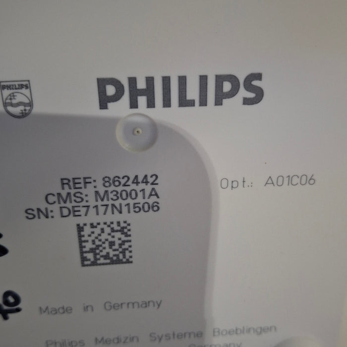 Philips M3001A-A01C06 Fast SpO2, NIBP, ECG, Temp, IBP MMS Module