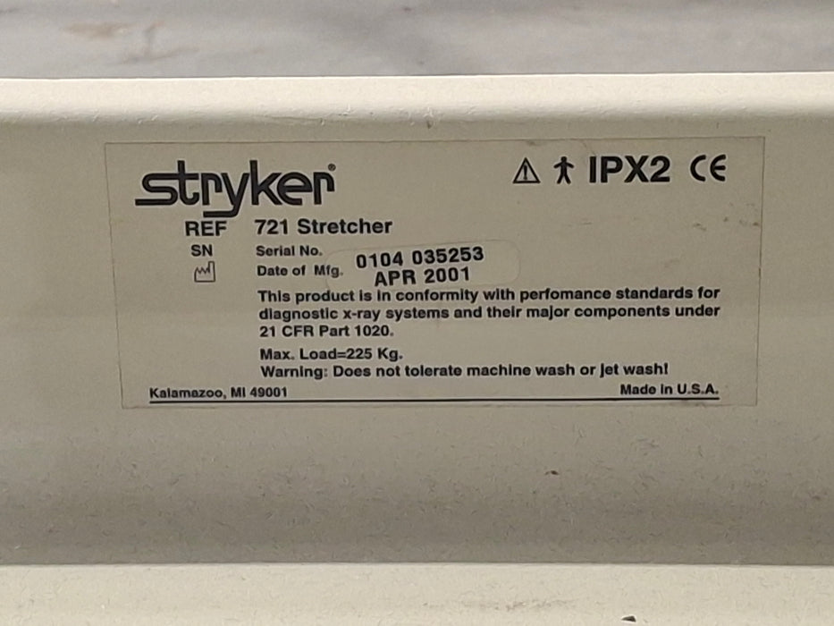 Stryker 721 Transport Stretcher