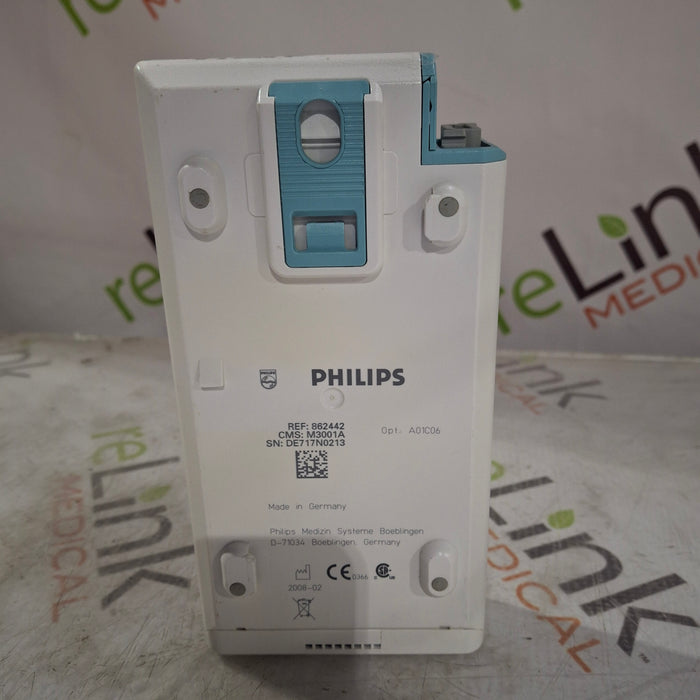 Philips M3001A-A01C06 Fast SpO2, NIBP, ECG, Temp, IBP MMS Module