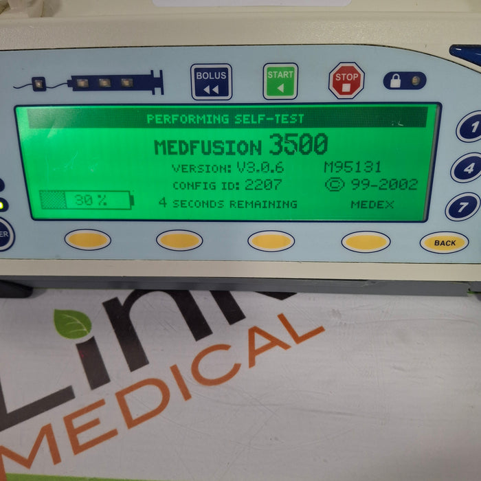 Smiths Medical Medfusion 3500 Version 3 Syringe Infusion Pump