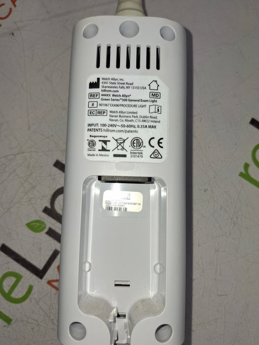 Welch Allyn 488XX Green Series 901067 Exam Procedure GS LED Light