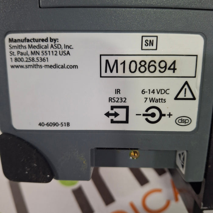 Smiths Medical Medfusion 3500 Version 6 Syringe Infusion Pump