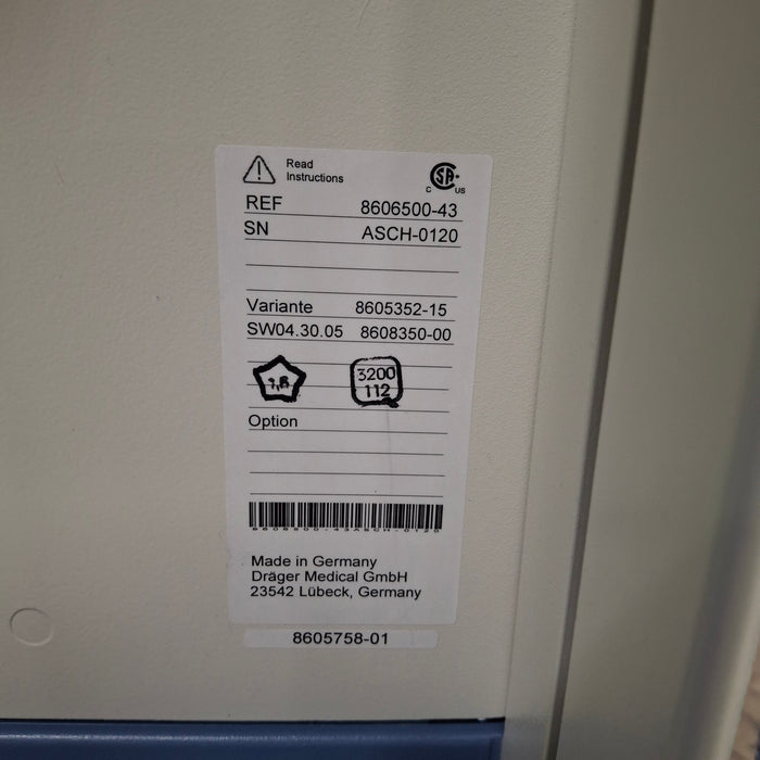 Draeger Medical Apollo Anesthesia Machine