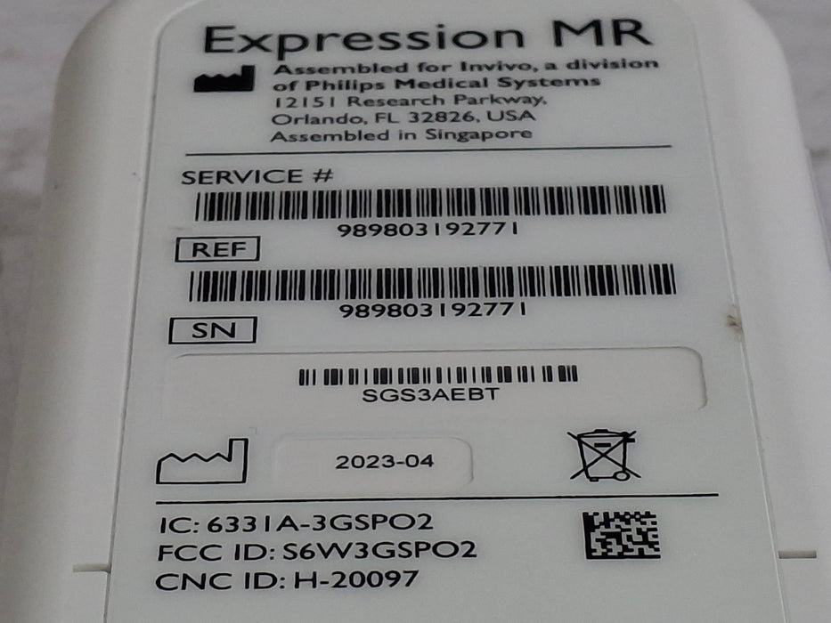 Philips Expression MRI SpO2  989803192771 Patient Module