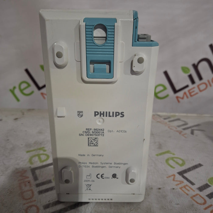 Philips M3001A-A01C06 Fast SpO2, NIBP, ECG, Temp, IBP MMS Module