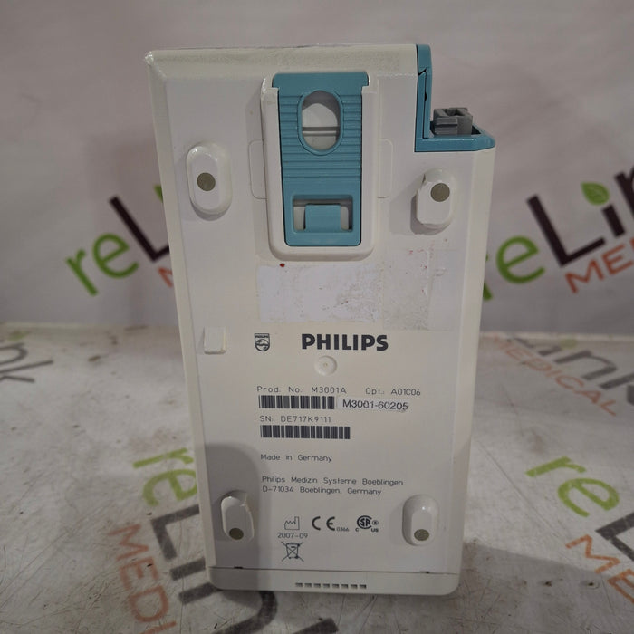 Philips M3001A-A01C06 Fast SpO2, NIBP, ECG, Temp, IBP MMS Module