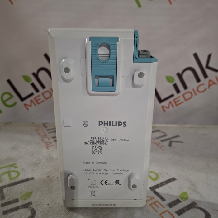 Philips M3001A-A01C06 Fast SpO2, NIBP, ECG, Temp, IBP MMS Module