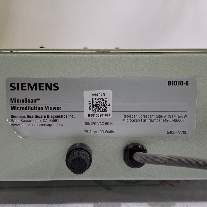 Siemens MicroScan B1010-6 Microdilution Viewer