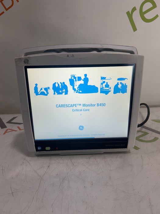 GE Healthcare Carescape B450 Critical Care Patient Monitor