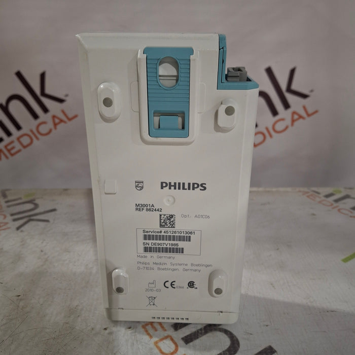 Philips M3001A-A01C06 Fast SpO2, NIBP, ECG, Temp, IBP MMS Module