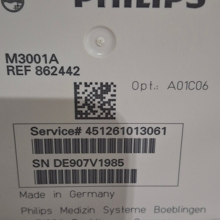 Philips M3001A-A01C06 Fast SpO2, NIBP, ECG, Temp, IBP MMS Module