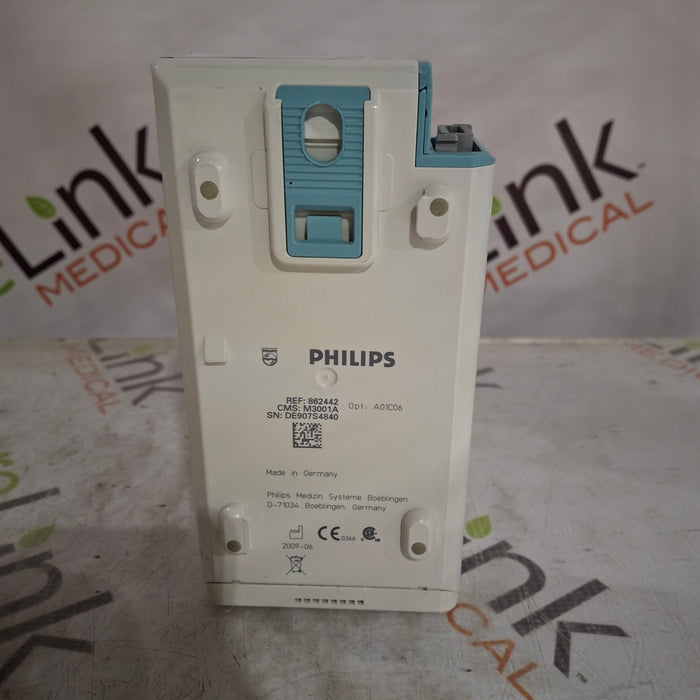 Philips M3001A-A01C06 Fast SpO2, NIBP, ECG, Temp, IBP MMS Module