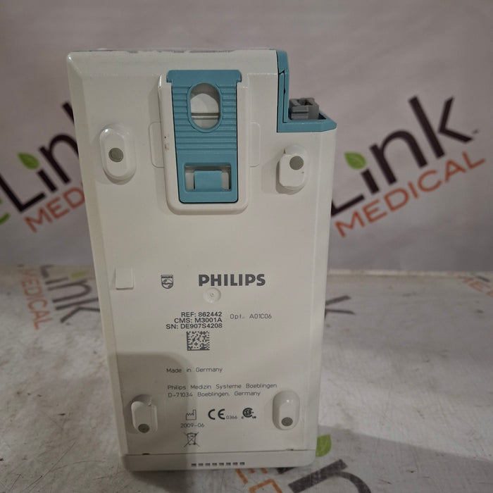 Philips M3001A-A01C06 Fast SpO2, NIBP, ECG, Temp, IBP MMS Module