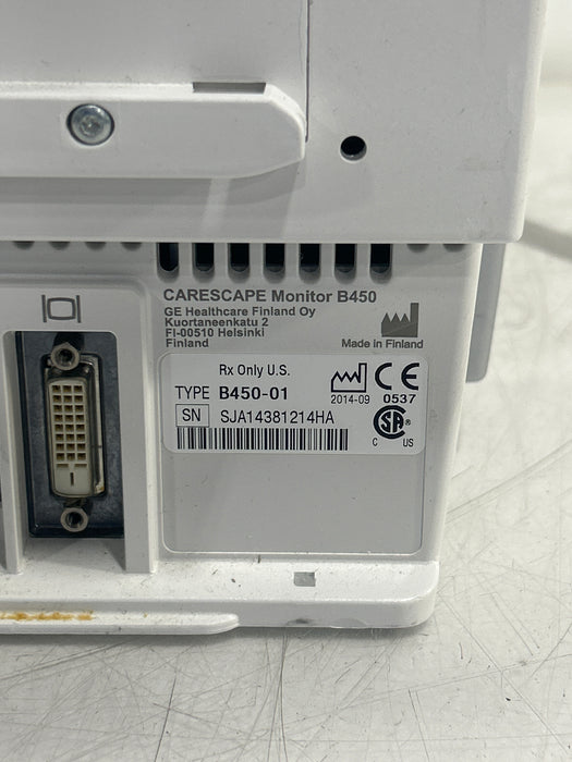 GE Healthcare Carescape B450 Critical Care Patient Monitor