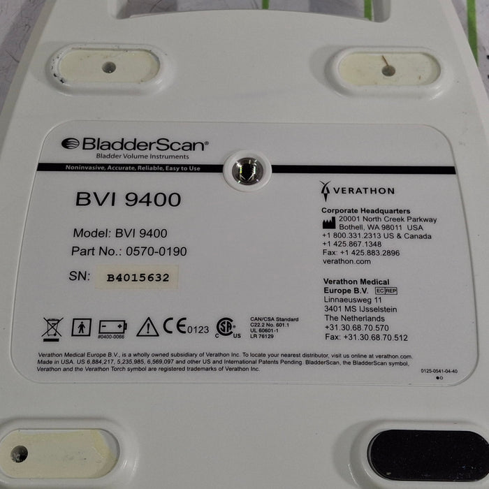 Verathon Medical, Inc BVI 9400 Bladderscan