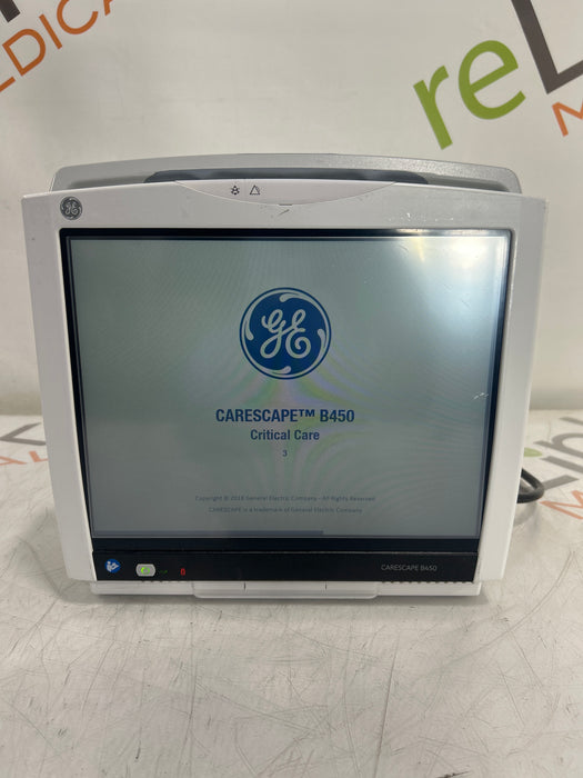 GE Healthcare Carescape B450 Critical Care Patient Monitor