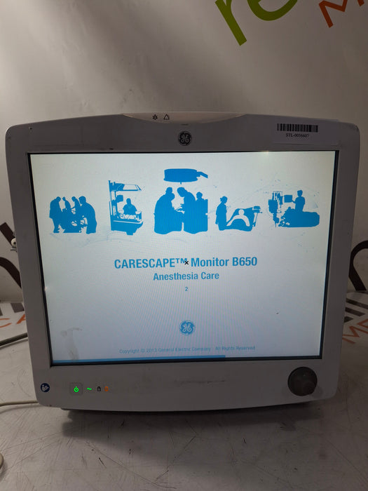 GE Healthcare Carescape B650 Anesthesia Care Patient Monitor