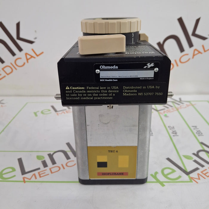 Ohmeda Medical Isotec 4 Isoflurane Vaporizer