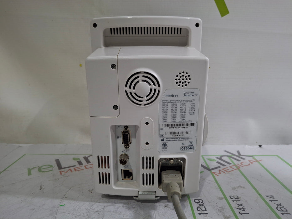 Mindray Datascope Accutorr V Vital Signs Monitor