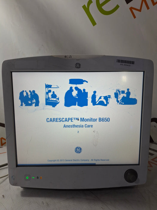 GE Healthcare Carescape B650 Anesthesia Care Patient Monitor