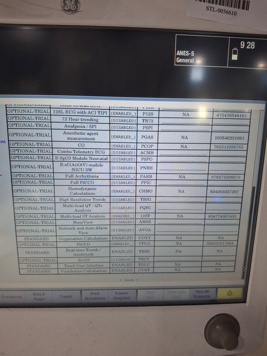 GE Healthcare Carescape B650 Anesthesia Care Patient Monitor