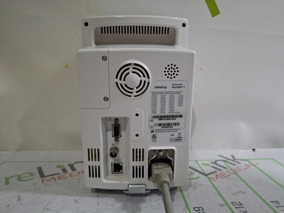 Mindray Datascope Accutorr V Vital Signs Monitor