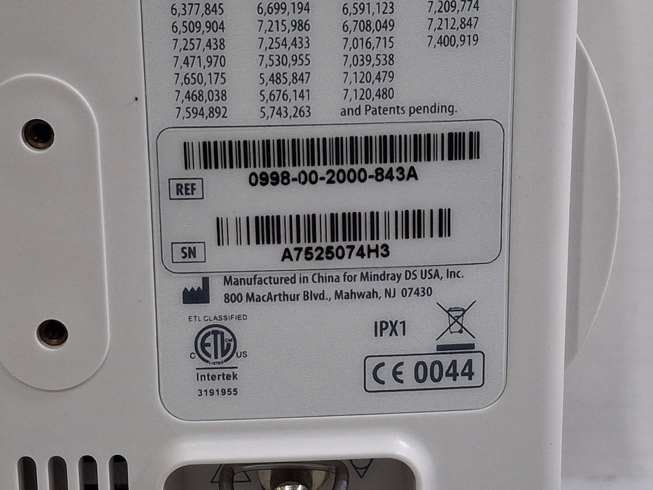 Mindray Datascope Accutorr V Vital Signs Monitor