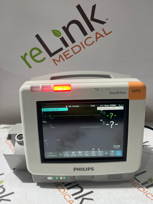 Philips Intellivue MP5 - ECG, Fast SpO2, NIBP Patient Monitor