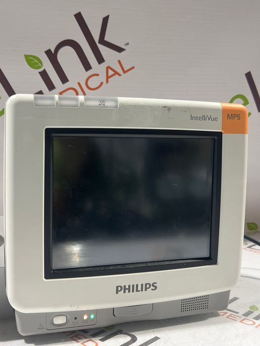 Philips Intellivue MP5 - ECG, Fast SpO2, NIBP Patient Monitor