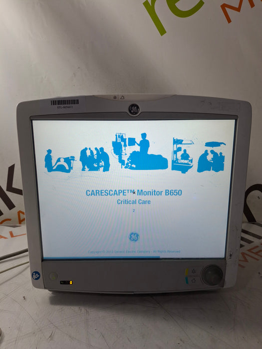 GE Healthcare Carescape B650 Critical Care Patient Monitor