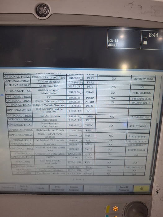 GE Healthcare Carescape B650 Critical Care Patient Monitor