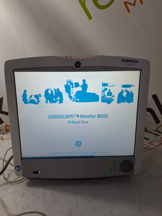 GE Healthcare Carescape B650 Critical Care Patient Monitor
