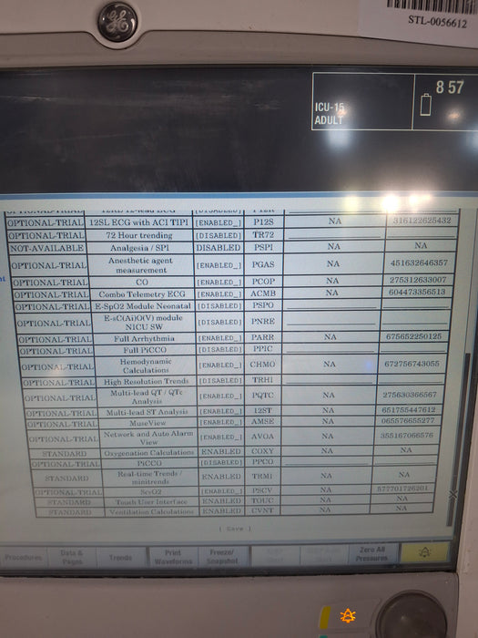 GE Healthcare Carescape B650 Critical Care Patient Monitor