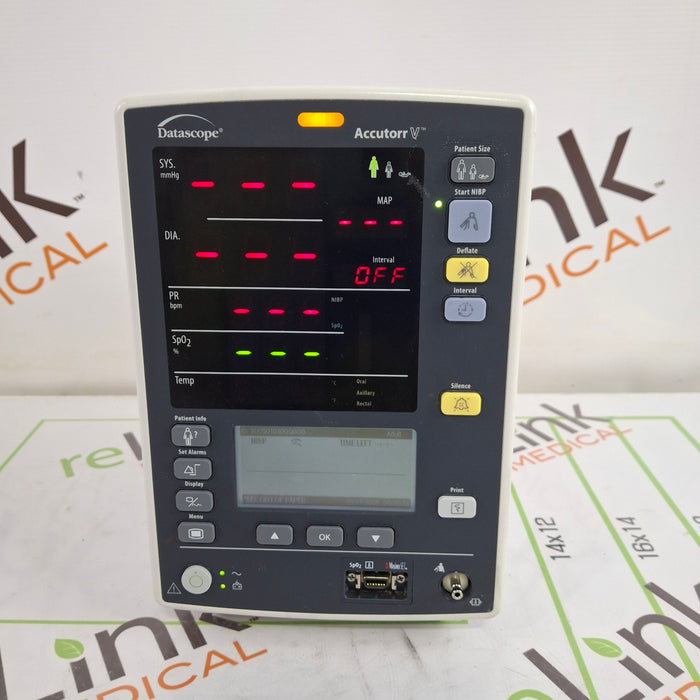 Mindray Datascope Accutorr V Vital Signs Monitor