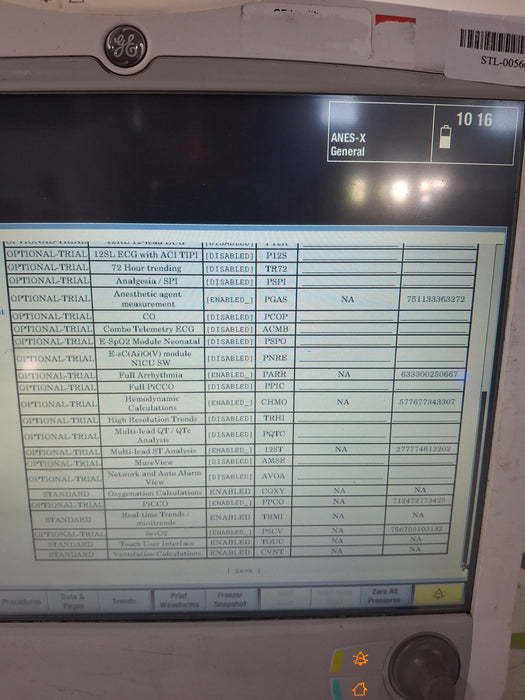 GE Healthcare Carescape B650 Anesthesia Care Patient Monitor