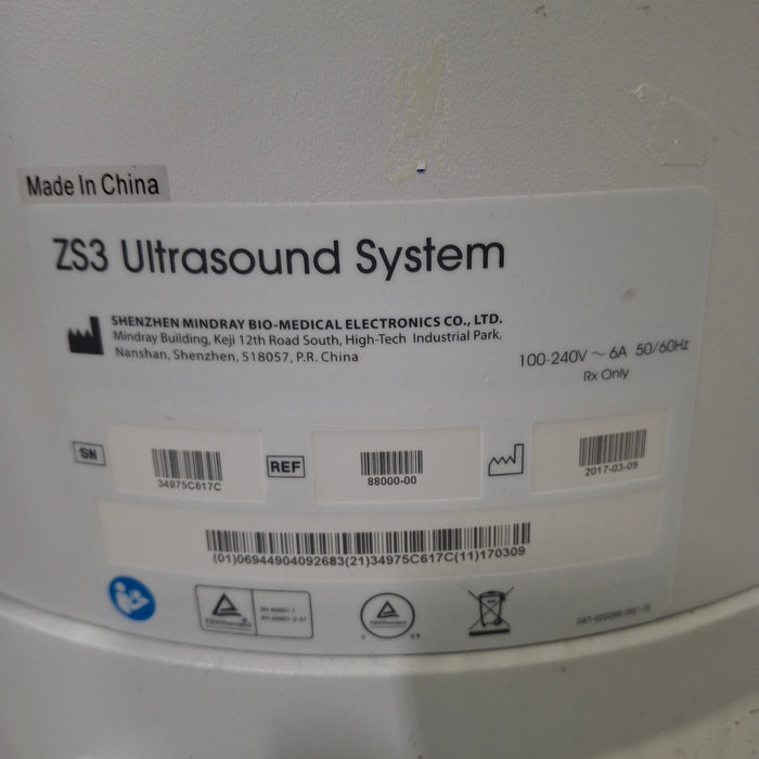 Zonare ZS3 Ultrasound