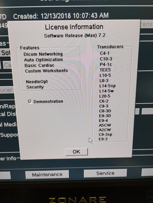 Zonare Zonare ZS3 Ultrasound Ultrasound reLink Online