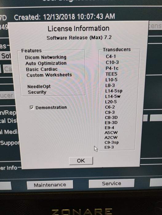 Zonare Zonare ZS3 Ultrasound Ultrasound reLink Online
