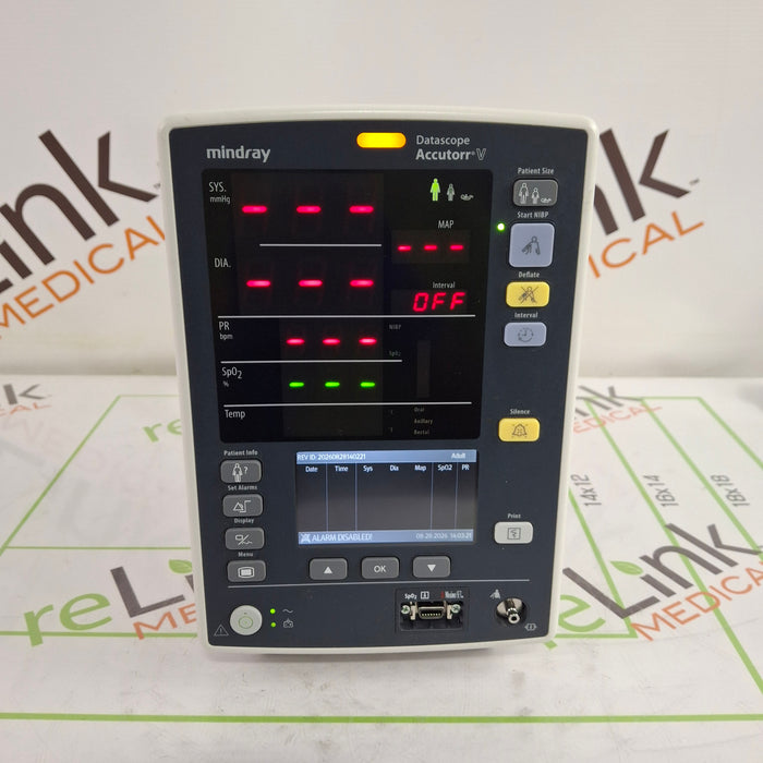 Mindray Datascope Accutorr V Vital Signs Monitor