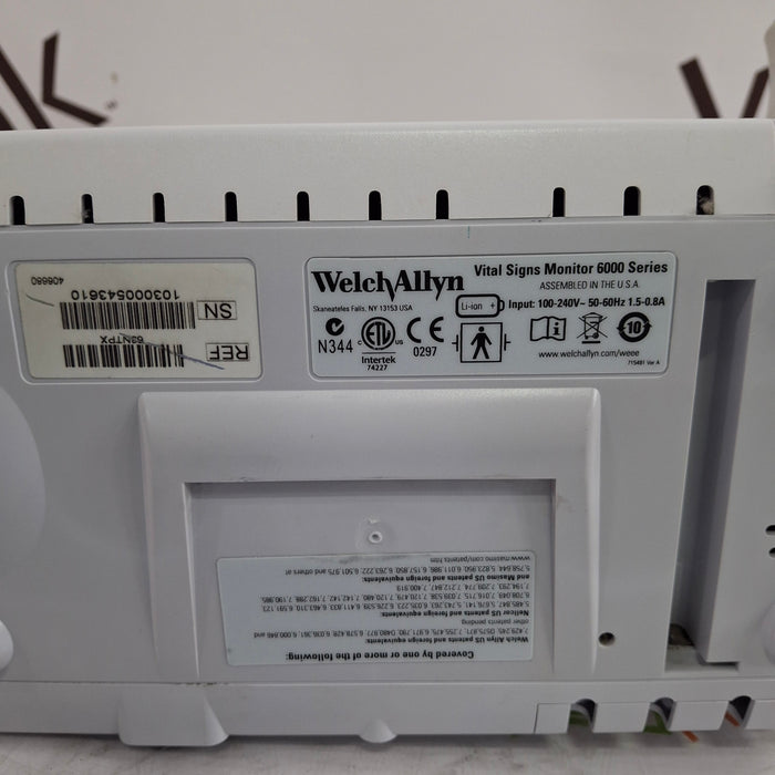 Welch Allyn Connex 6300 63NTPX Vital Signs Monitor