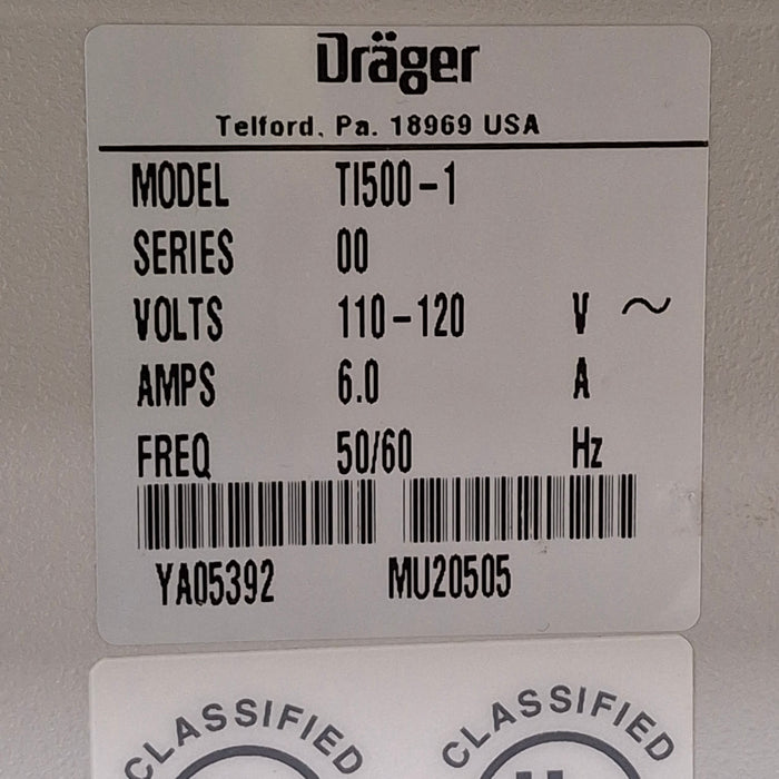 Draeger Medical Isolette TI500 Transport Incubator