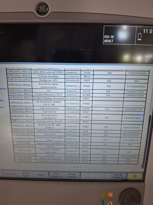 GE Healthcare Carescape B650 Critical Care Patient Monitor